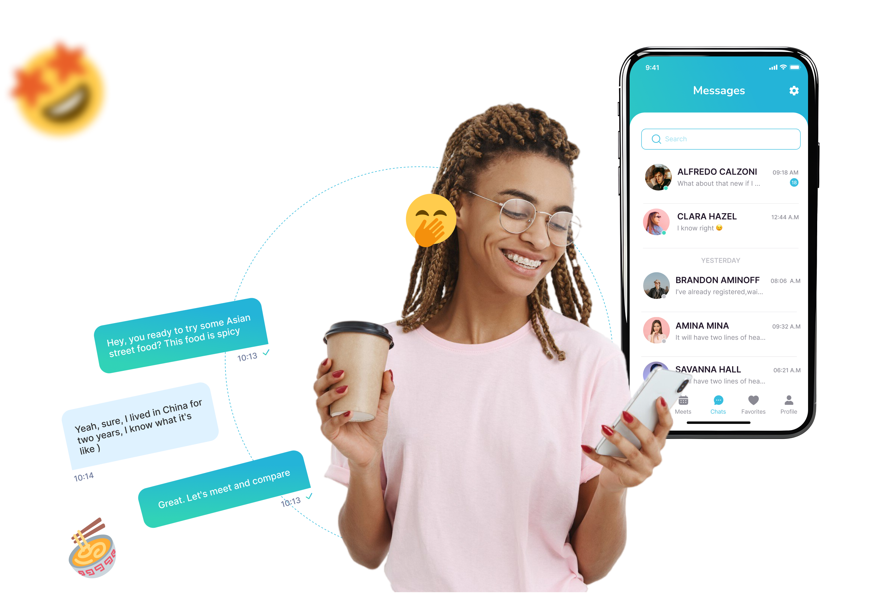 phone with chats